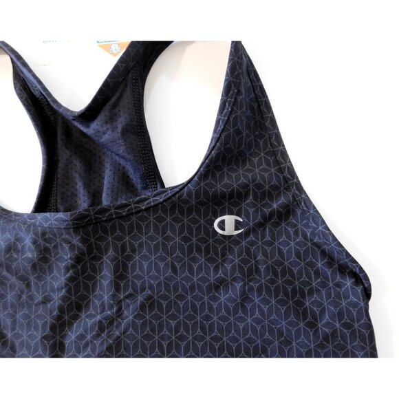 Champion Sports Bra Reversible Racerback XL Black Gray Double Dry Active Wear - Picture 5 of 8